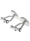 Meisterst?ck Steel Lacquered Cufflinks Blue - MONTBLANC - BALAAN.