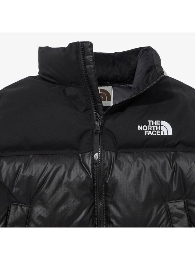 The Women's Novelty Nuptse Down Crop Short Padded Jacket Black - THE NORTH FACE - BALAAN.