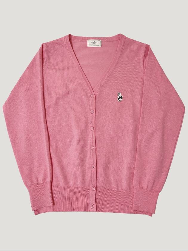 Women's Logo Cardigan Pink - ROYAL CLUB HOLIDAY - BALAAN 3