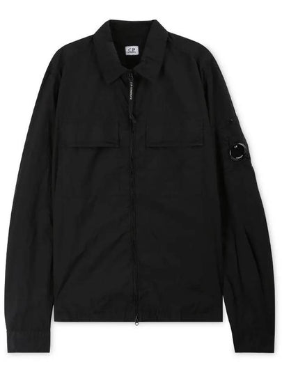 Taylon L Zip-up Long Sleeve Shirt Black - CP COMPANY - BALAAN 2