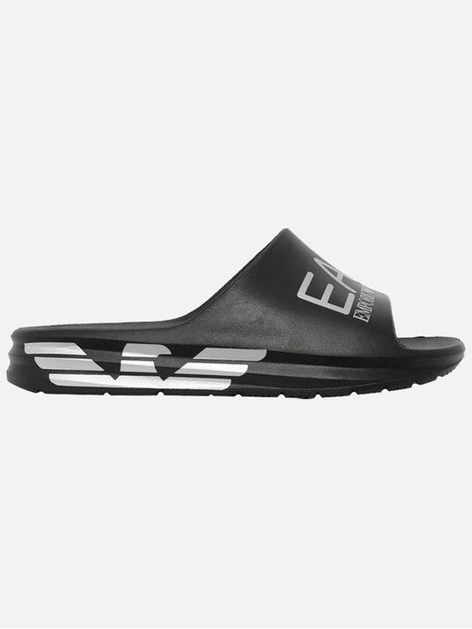 Logo Slippers Black - EMPORIO ARMANI - BALAAN 2