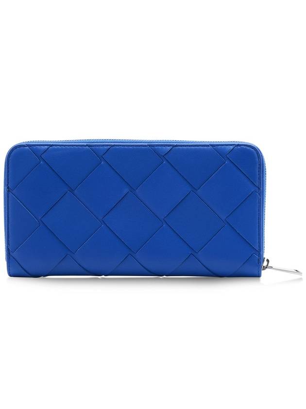 Intrecciato Blue Leather Wallet Wallet - BOTTEGA VENETA - BALAAN 5