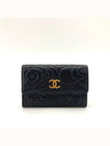 Lambskin camellia flap card wallet - CHANEL - BALAAN 2