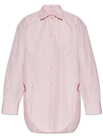 Loewe Cotton Shirt, Women's, Pink - LOEWE - BALAAN 1