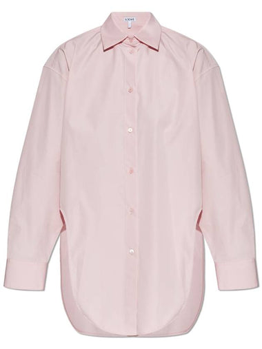 Loewe Cotton Shirt, Women's, Pink - LOEWE - BALAAN 1