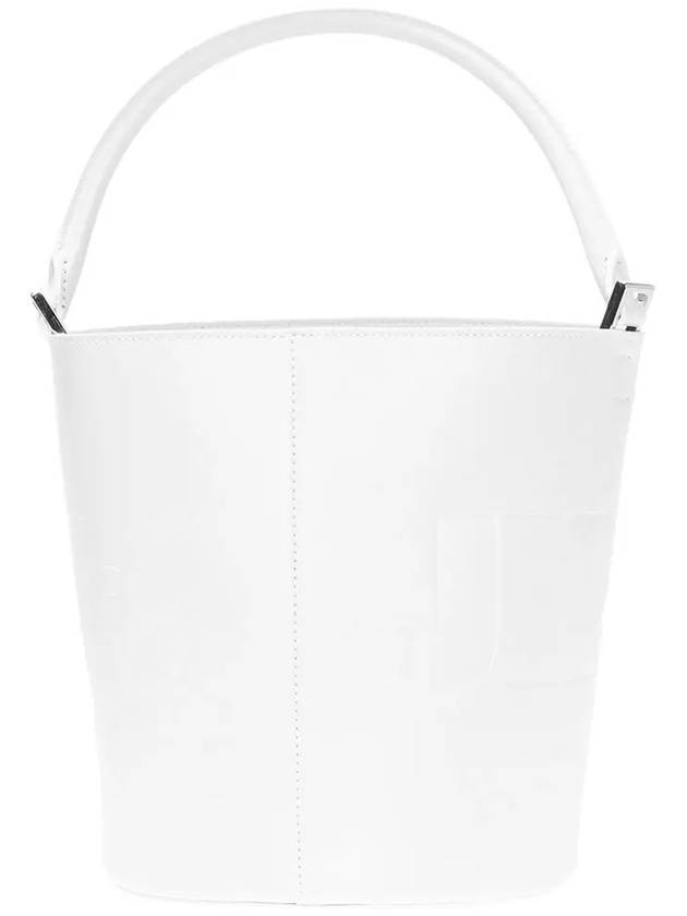 Round Bucket Bag White JSPO850287 WOB69111N 100 - JIL SANDER - BALAAN 3