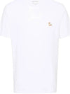 Chillax Fox Patch Regular Short Sleeve T-Shirt White - MAISON KITSUNE - BALAAN 3