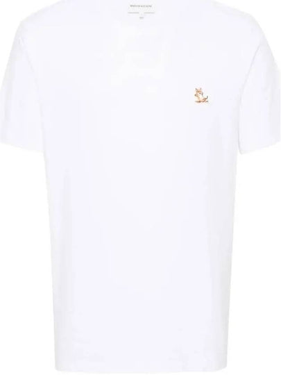 Chillax Fox Patch Regular Short Sleeve T-Shirt White - MAISON KITSUNE - BALAAN 2