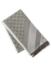 GG Jacquard Square Muffler Grey - GUCCI - BALAAN 3