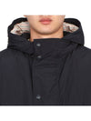 Football 4 Bar Poly Twill Parka Navy - THOM BROWNE - BALAAN 11