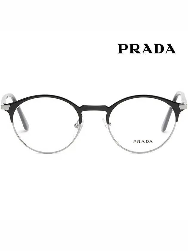 Glasses frame VPR58Y YDC1O1 retro round metal frame - PRADA - BALAAN 3