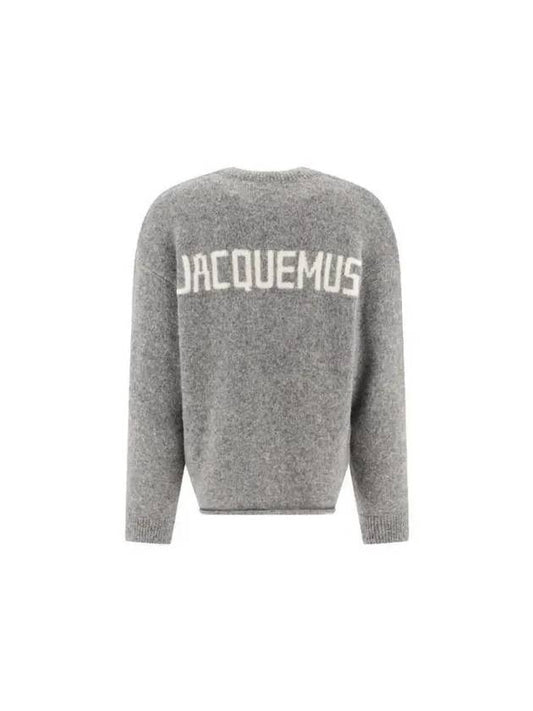 Back logo jacquard knit 24E245KN2952329950 - JACQUEMUS - BALAAN 1