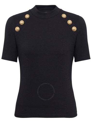 Balmain 6-Button Raglan-Sleeve T-Shirt, Size X-Small - BALMAIN - BALAAN 1