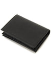 Small Saffiano Leather Half Wallet Black - PRADA - BALAAN 4