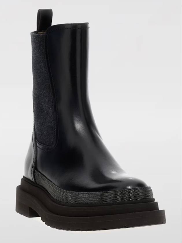 Leather Chelsea Boots Black - BRUNELLO CUCINELLI - BALAAN 3