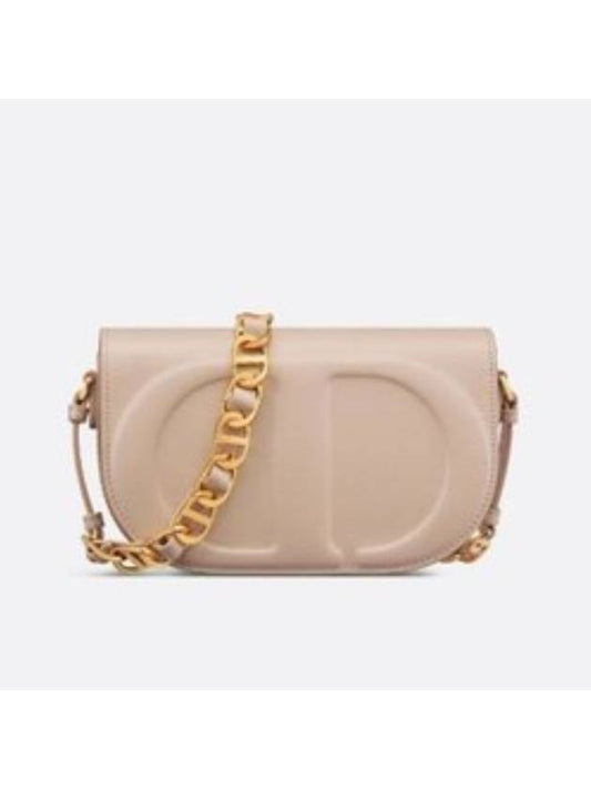 CD Signature Strap CD Embossed Calfskin Cross Bag Beige - DIOR - BALAAN 1