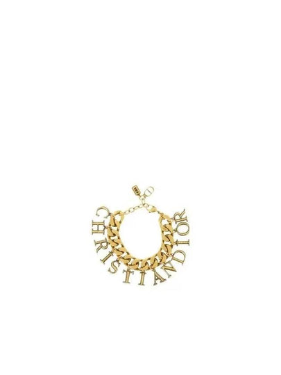 Lettering Logo Charms Bracelet Gold - DIOR - BALAAN 2