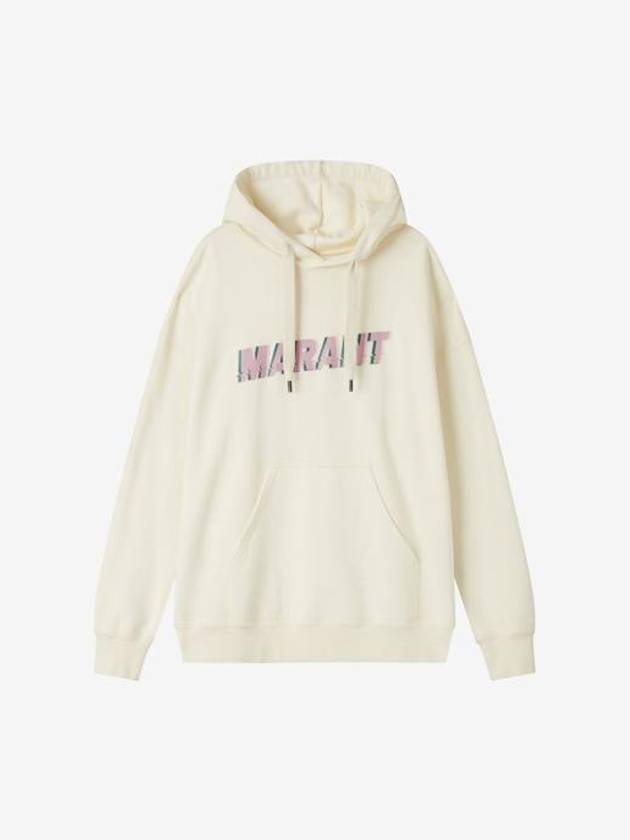 Miley Logo Cotton Hoodie Ivory - ISABEL MARANT - BALAAN 2