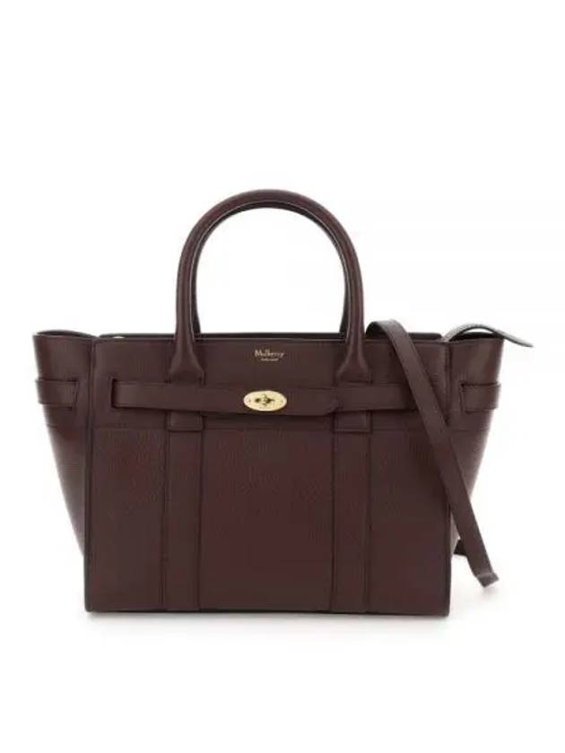 Small Classic Grain Zipper Tote Bag Brown - MULBERRY - BALAAN 2