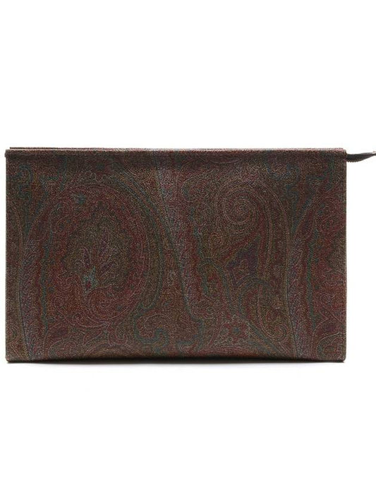 Detail Paisley Clutch Bag Brown - ETRO - BALAAN 2