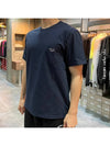 Navy Fox Patch Classic Pocket Short Sleeve T-Shirt Navy - MAISON KITSUNE - BALAAN 4