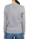 Regal Wool Crew Neck Knit Top Grey - THEORY - BALAAN 5