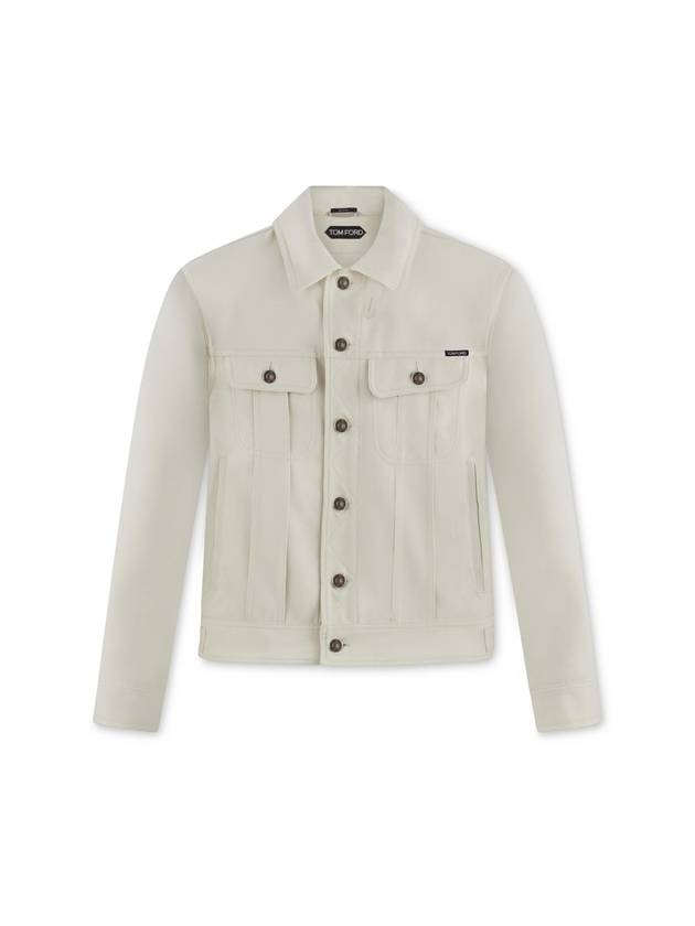 Cotton Jacket Grey - TOM FORD - BALAAN 1