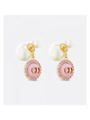 Tribales Pearl Earrings Gold Pink - DIOR - BALAAN 1