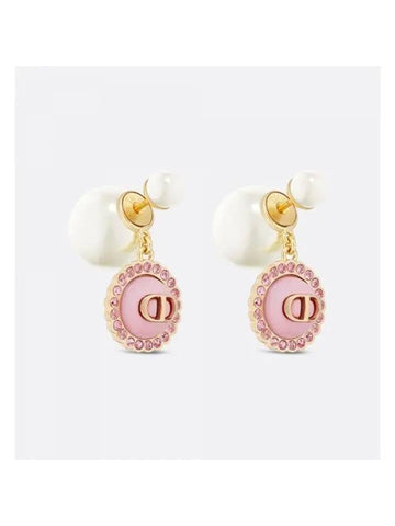 Tribales Pearl Earrings Gold Pink - DIOR - BALAAN 1