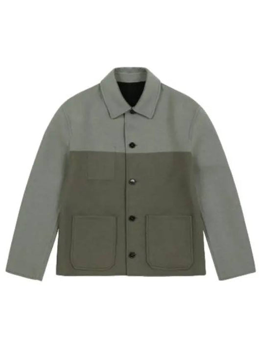 Workwear reversible jacket black sage jumper - LOEWE - BALAAN 1