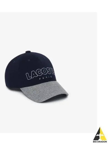 Woolmix Color Block Baseball Cap Navy - LACOSTE - BALAAN 1