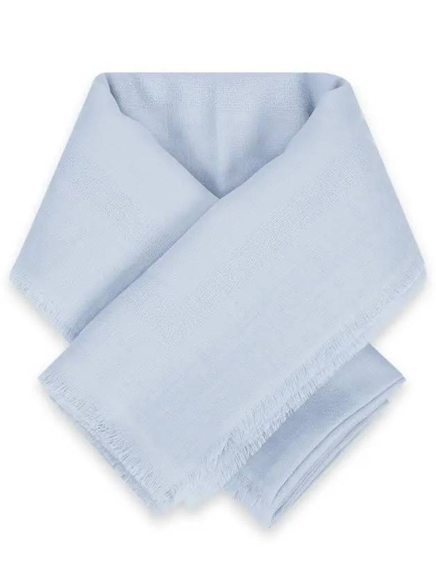 Oblique Shawl Wool Silk Cashmere Scarf Glacier Blue - DIOR - BALAAN 3