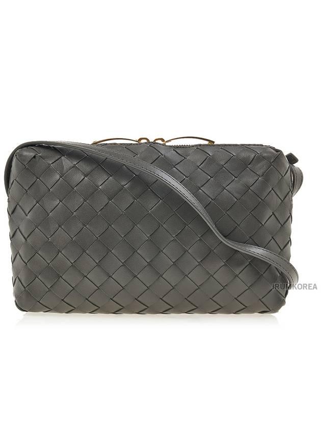 Intrecciato Leather Cross Bag Green - BOTTEGA VENETA - BALAAN 4