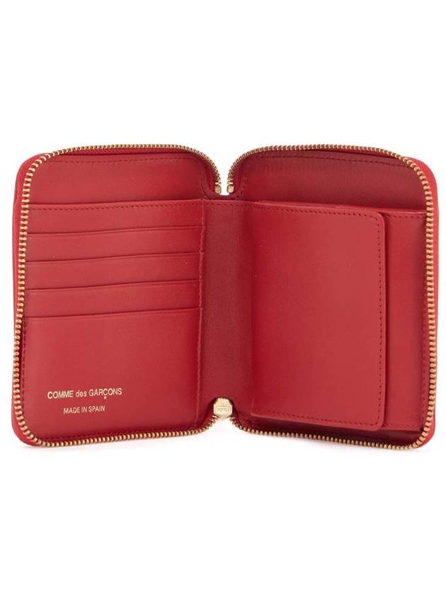 Polka Dot Zipper Halfwallet Red - COMME DES GARCONS WALLET - BALAAN 3