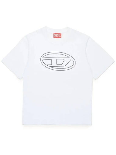 Kids Signature Logo T Shirt J01788 0BEAF K100 - DIESEL - BALAAN 1