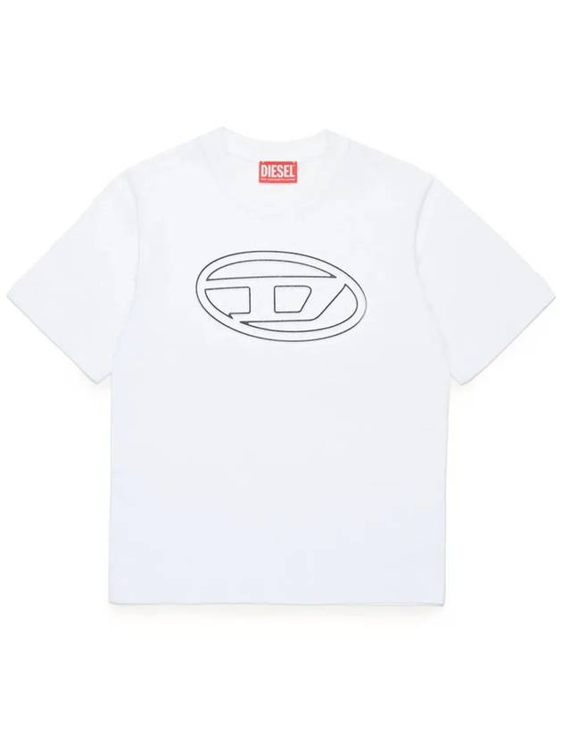 Kids Signature Logo T Shirt J01788 0BEAF K100 - DIESEL - BALAAN 2