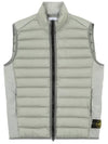 Loom Woven Chambers Recycled Nylon Down TC Vest Grey - STONE ISLAND - BALAAN 2