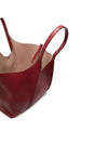 T Timeless Leather Medium Shopping Tote Bag Burgundy - TOD'S - BALAAN 5