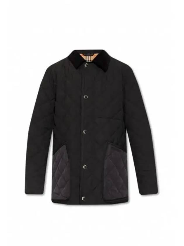 Quilted Thermoregulated Barn Jacket Black - BURBERRY - BALAAN 2