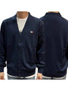 Tricolor Fox Patch Classic Cardigan Navy - MAISON KITSUNE - BALAAN 2