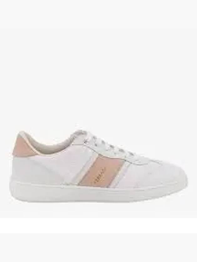 Logo Leather Low Top Sneakers Ivory - SALVATORE FERRAGAMO - BALAAN 2