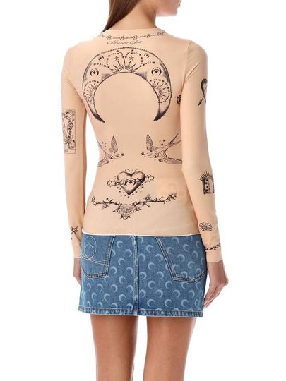 CREW NECK TOP TATTOO - MARINE SERRE - BALAAN 2