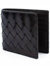 Intrecciato Half Wallet Black - BOTTEGA VENETA - BALAAN 3