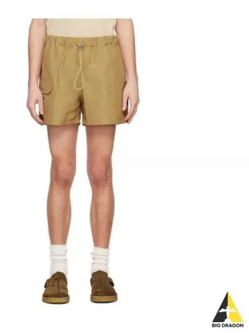 HOWLIN 24 DOPPLER EFFECT SHORTS KHAKI WATER REPELLENT NYLON - HOWLIN' - BALAAN 1