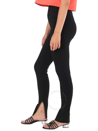 Roberto Cavalli Ladies Black Zip-Detail Leggings, Brand Size 42 (US Size 8) - ROBERTO CAVALLI - BALAAN 2