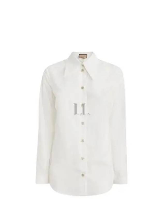 Cotton Shirt White - GUCCI - BALAAN 2