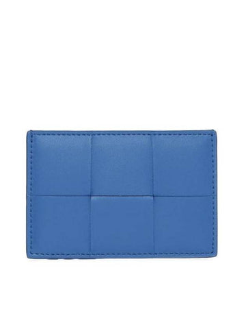 Intrecciato Cassette Card Wallet Deep Pacific - BOTTEGA VENETA - BALAAN 1