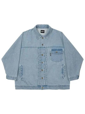 Batwing Oversized Denim Jacket SKY BLUE Sky Blue 270637 - AJOBYAJO - BALAAN 1