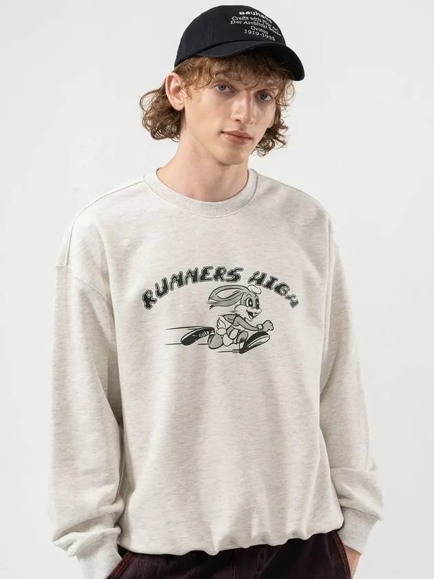 RUNNERS HIGH SWEATSHIRTS OATMEAL - POLYGRAM - BALAAN 3