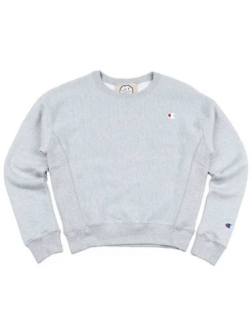 Reverse Weave C Small Logo Crewneck Sweatshirt Oxford Grey - CHAMPION - BALAAN 1